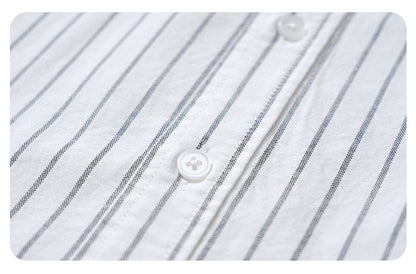 Embroidered Stripe Long-Sleeve Shirt