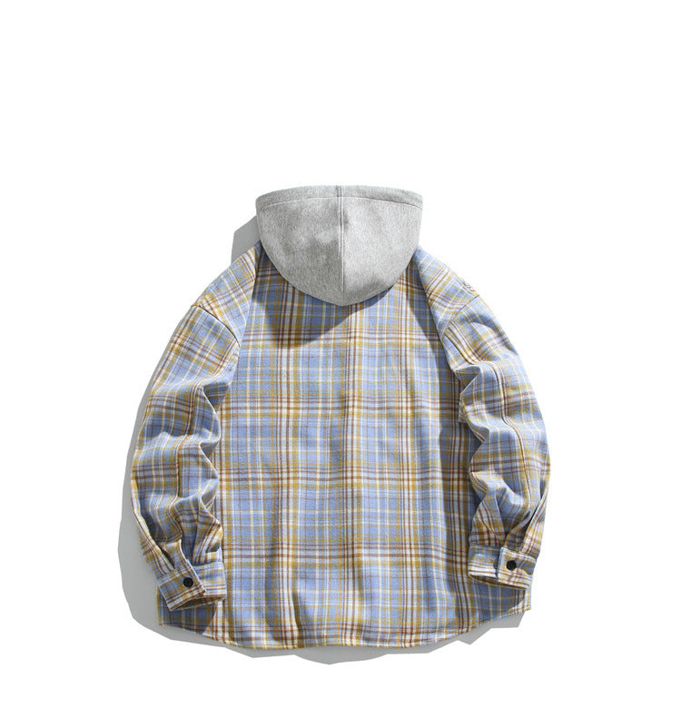 Fleece-Lined Hooded Shirt Jacket