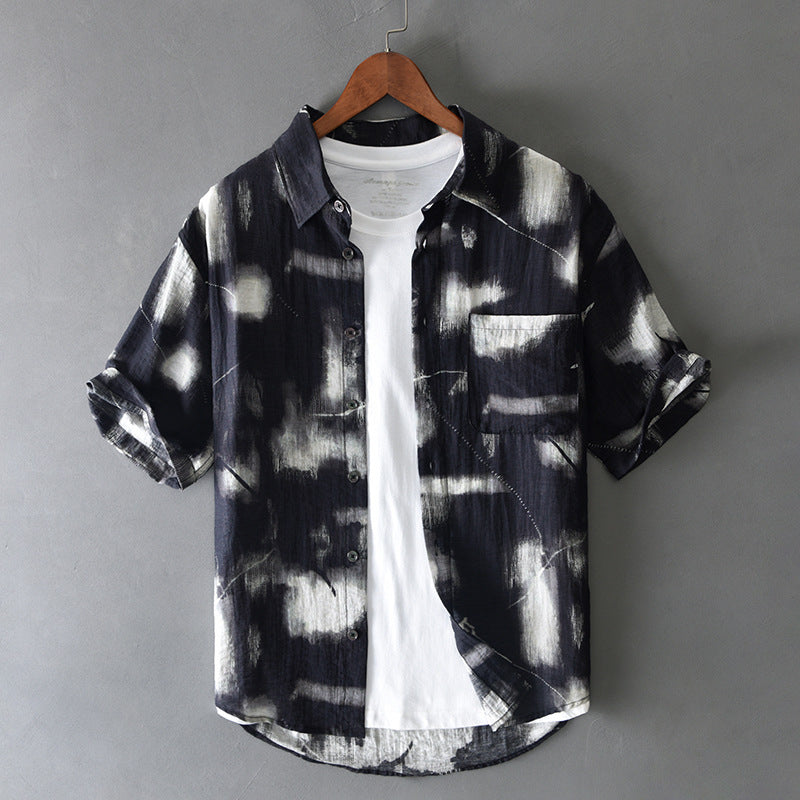 Printed Short-Sleeve Summer Shirt