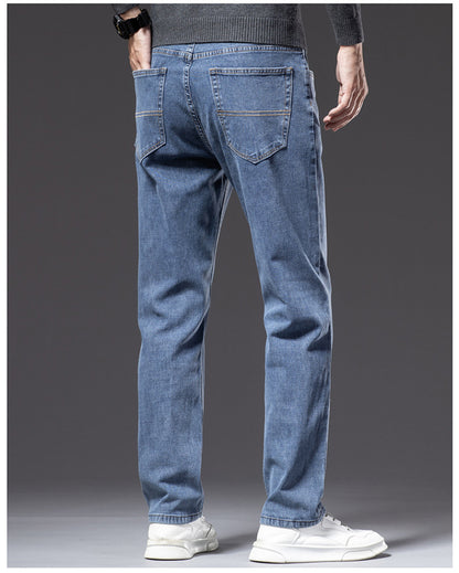 Stretch Straight-Fit Business Jeans