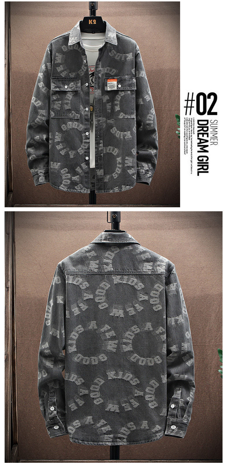 Casual Denim Overshirt Jacket