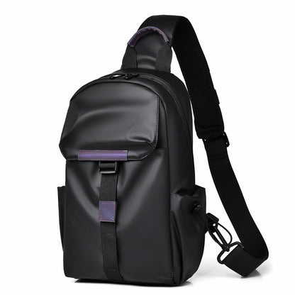 Leather Messenger Chest Bag