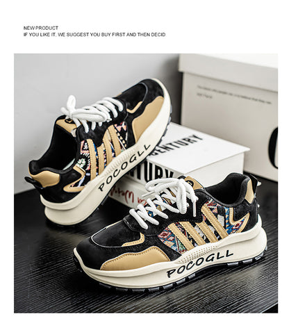 Breathable Knit Dad Sneakers