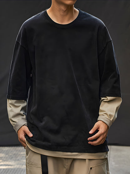 Panelled Knit Sweater