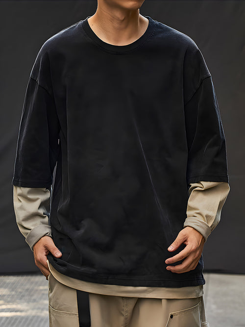 Panelled Knit Sweater