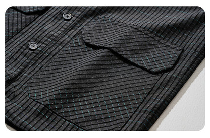 Slim-Fit Plaid Long-Sleeve Shirt