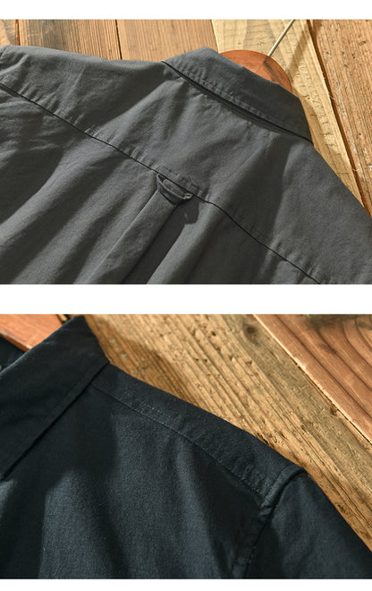Casual Long-Sleeve Cotton Overshirt