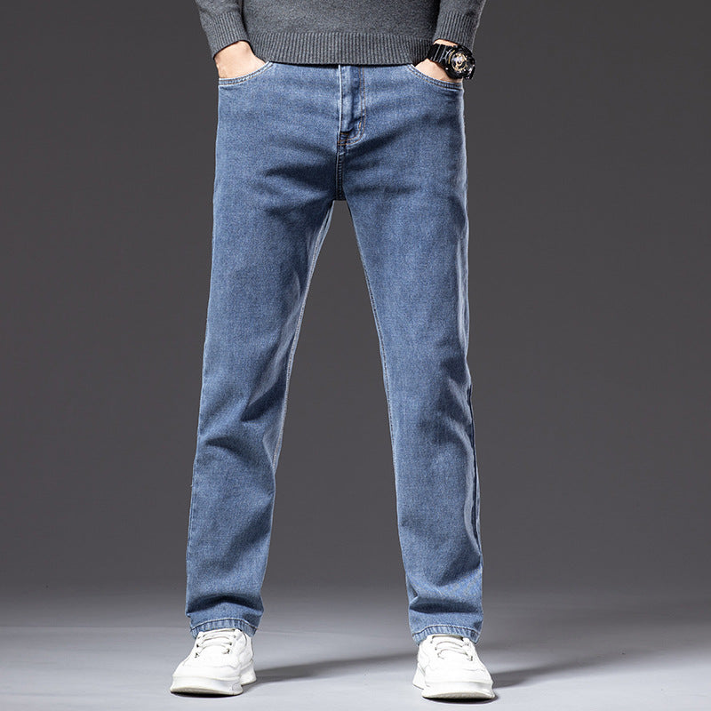 Stretch Straight-Fit Business Jeans