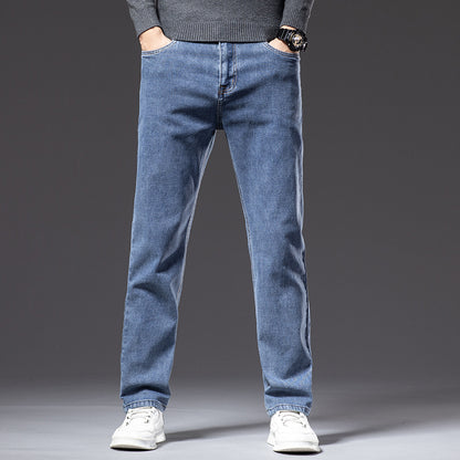 Stretch Straight-Fit Business Jeans