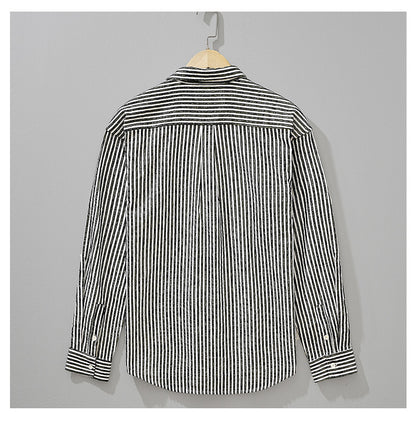 Classic Striped Long-Sleeve Shirt