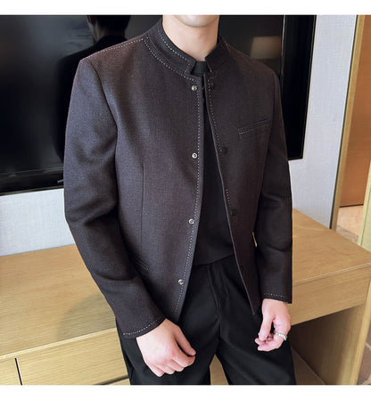 Stand-Collar Jacket
