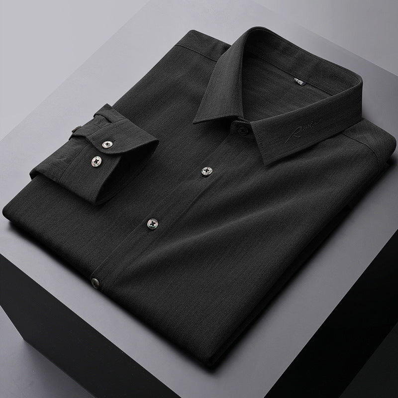 Non-Iron Embroidered Dress Shirt