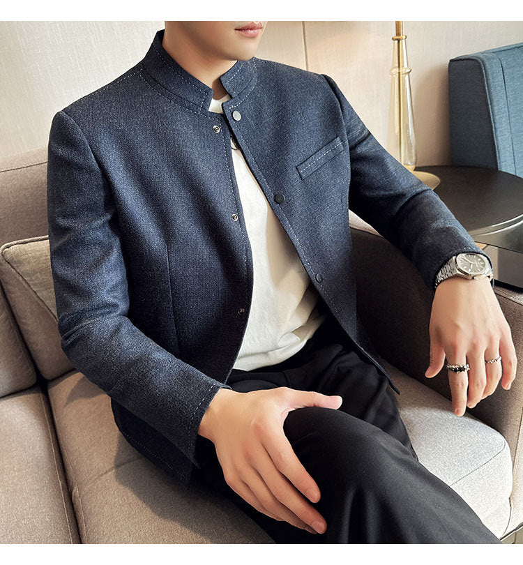 Stand-Collar Jacket
