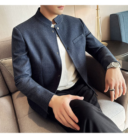 Stand-Collar Jacket