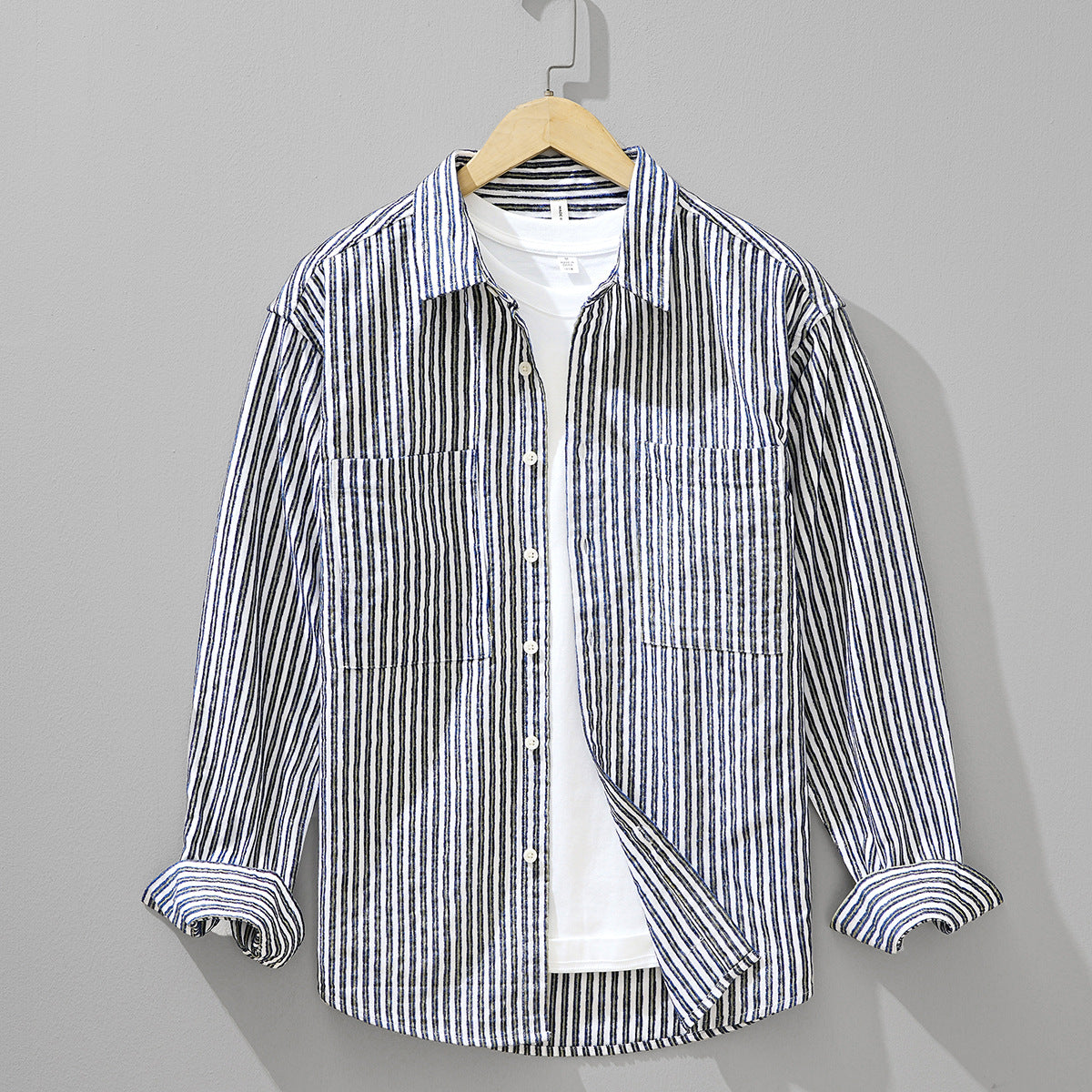 Classic Striped Long-Sleeve Shirt