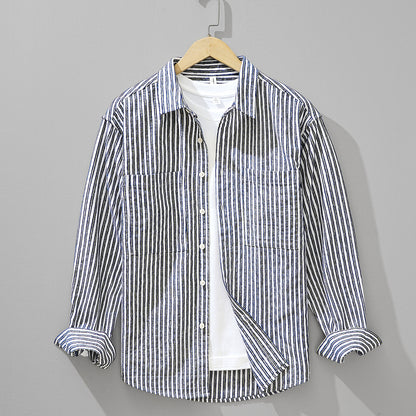 Classic Striped Long-Sleeve Shirt