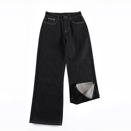Classic Straight-Fit Raw Denim Jeans