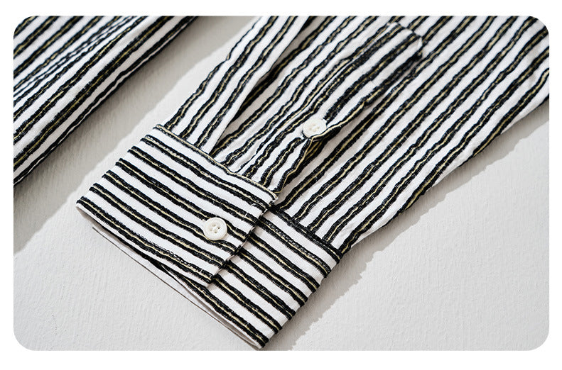 Classic Striped Long-Sleeve Shirt
