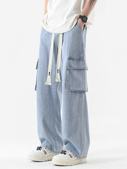 Large-Pocket Cargo Jeans