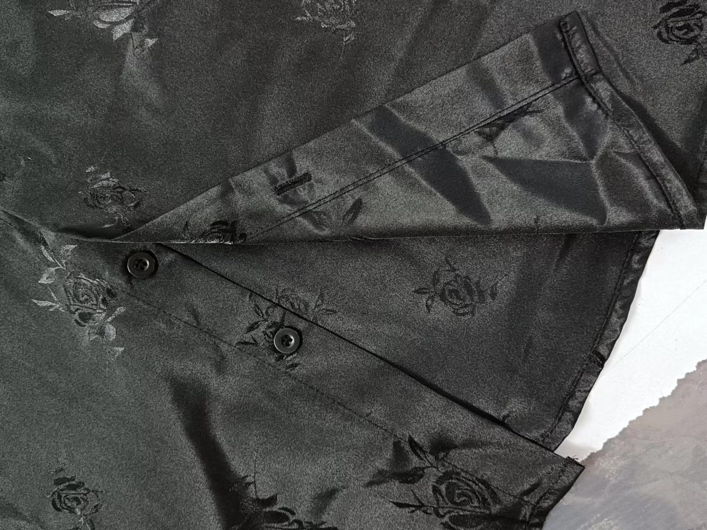 Jacquard Short-Sleeve Summer Shirt