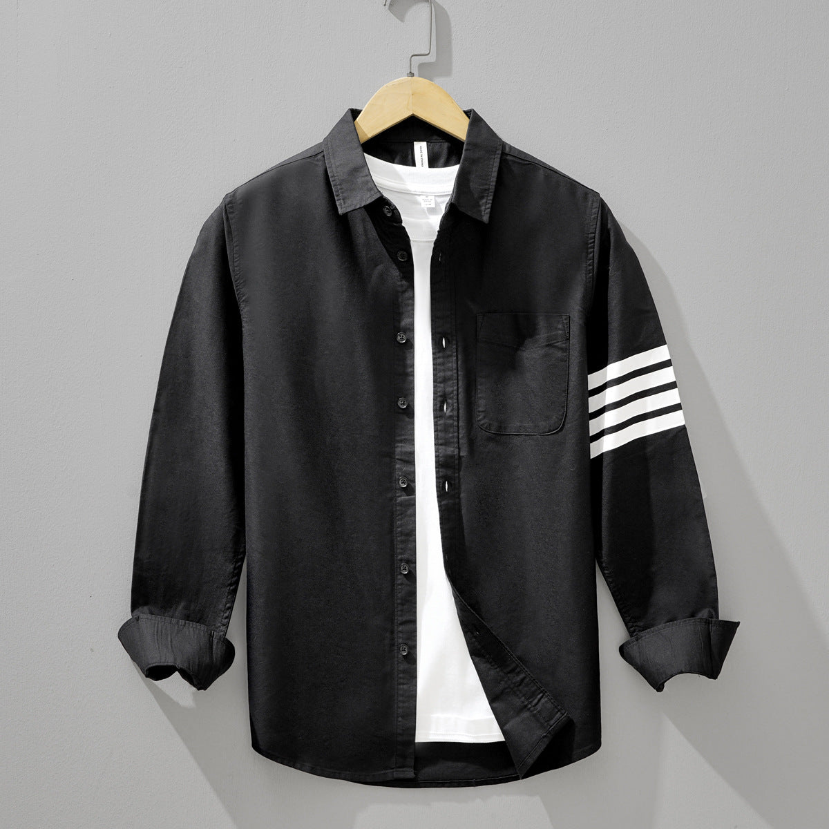 Two-Tone Long-Sleeve Shirt