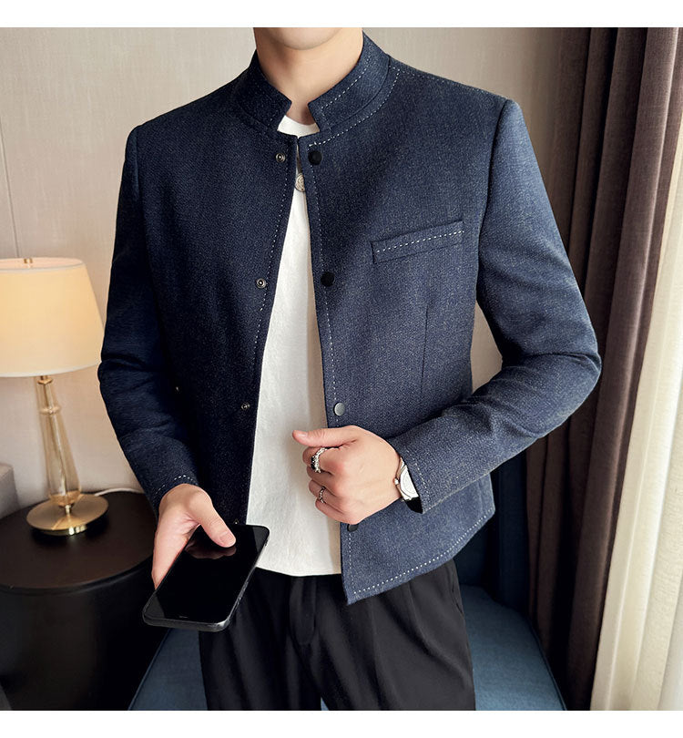 Stand-Collar Jacket