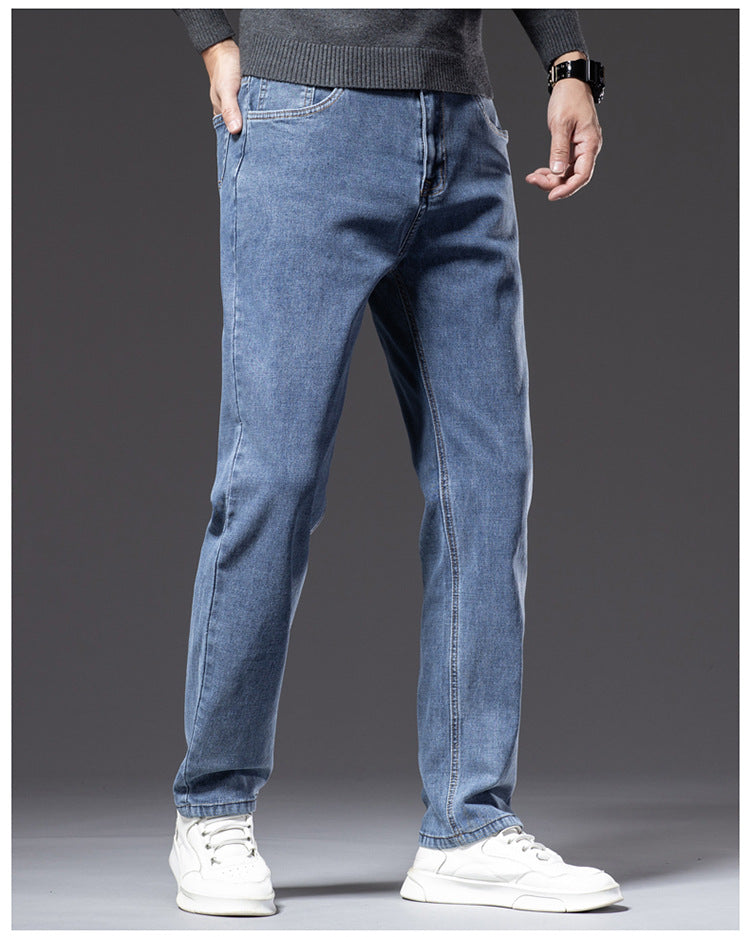 Stretch Straight-Fit Business Jeans