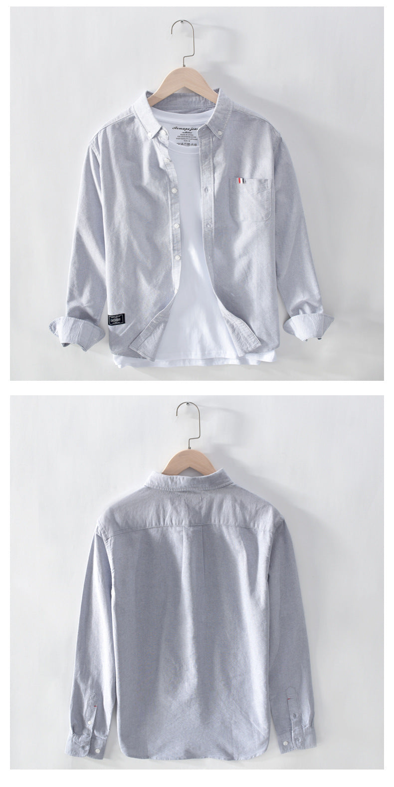 Oxford Solid-Color Cotton Shirt
