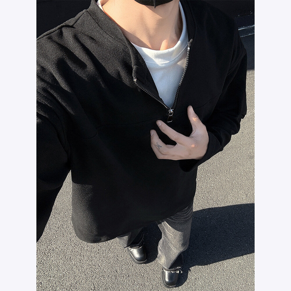 Double-Layer Zip Sweatshirt