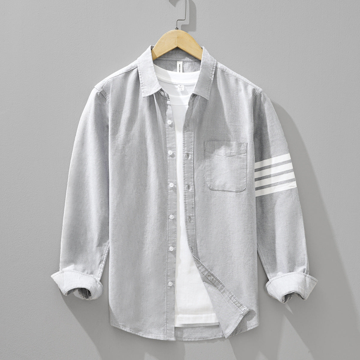 Two-Tone Long-Sleeve Shirt