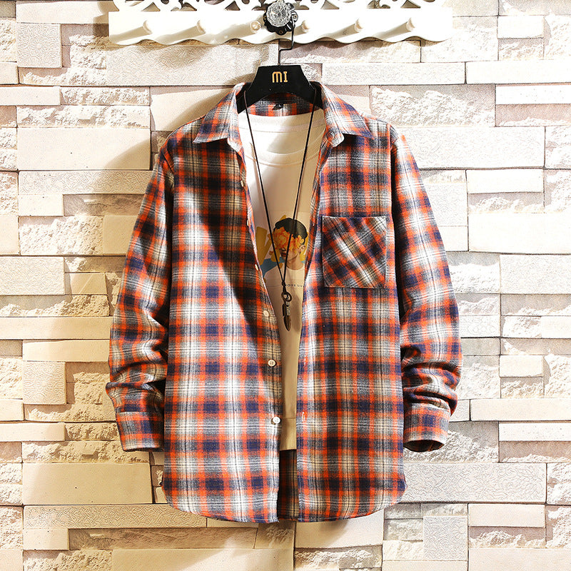 Relaxed Plaid Shirt Jacket