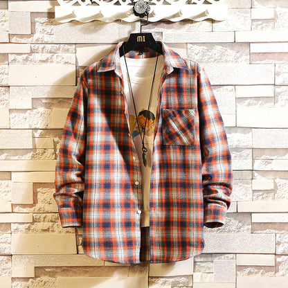 Relaxed Plaid Shirt Jacket