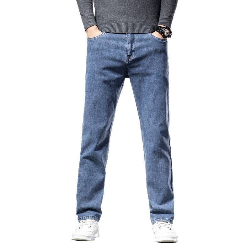 Stretch Straight-Fit Business Jeans