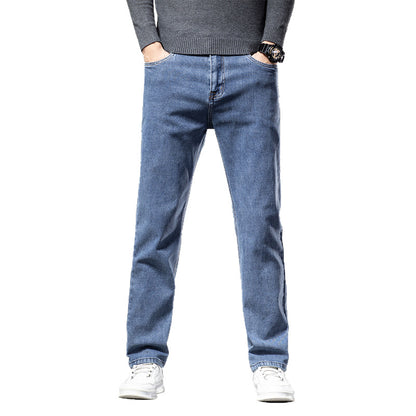 Stretch Straight-Fit Business Jeans