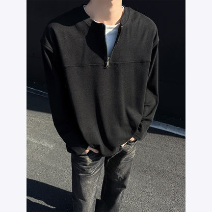 Double-Layer Zip Sweatshirt