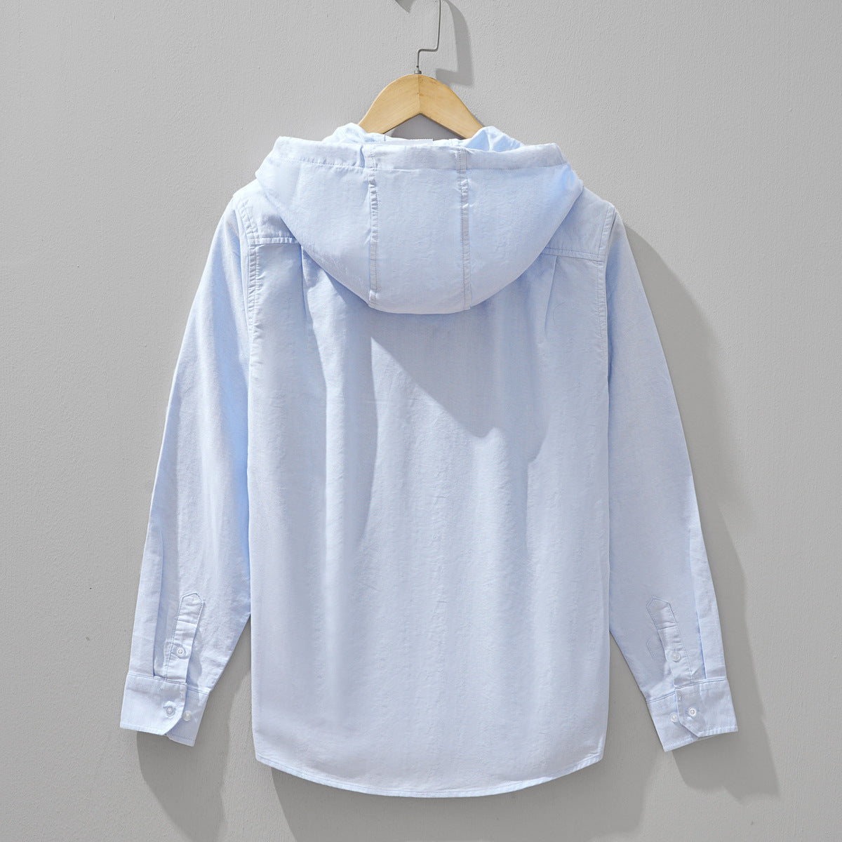 Hooded Long-Sleeve Shirt Coat