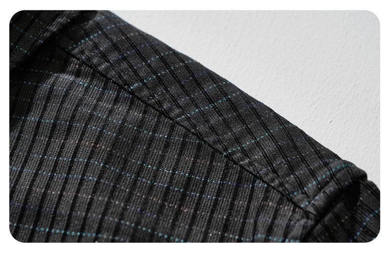 Slim-Fit Plaid Long-Sleeve Shirt