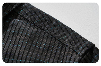 Slim-Fit Plaid Long-Sleeve Shirt