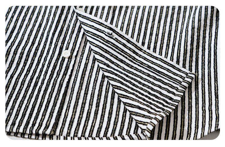 Classic Striped Long-Sleeve Shirt