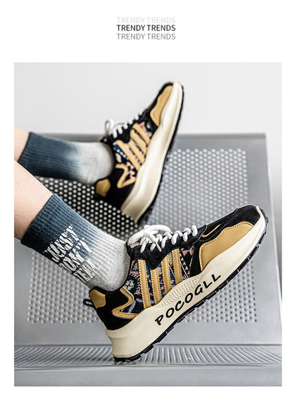 Breathable Knit Dad Sneakers