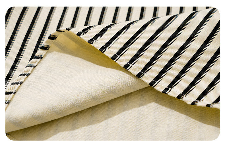 Striped Long-Sleeve Overshirt