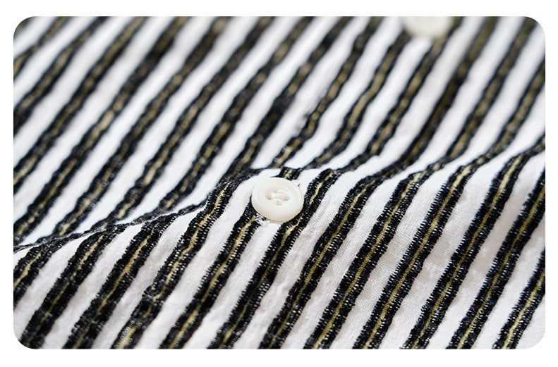 Classic Striped Long-Sleeve Shirt