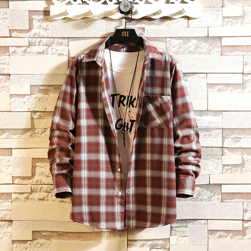 Relaxed Plaid Shirt Jacket