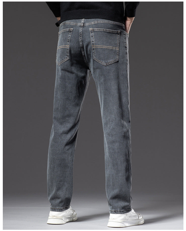 Stretch Straight-Fit Business Jeans