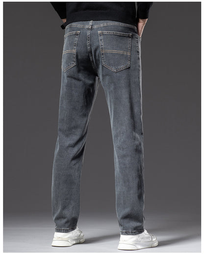 Stretch Straight-Fit Business Jeans