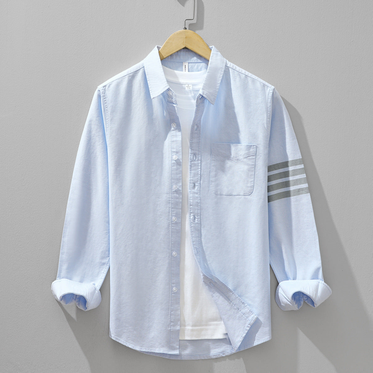 Two-Tone Long-Sleeve Shirt