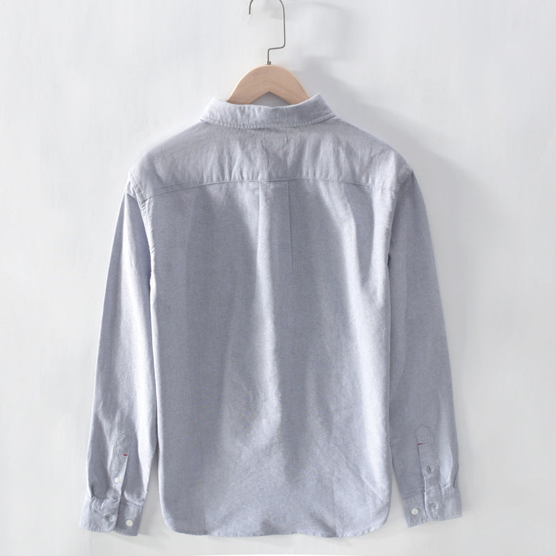 Oxford Solid-Color Cotton Shirt