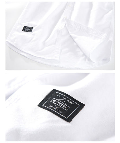 Oxford Solid-Color Cotton Shirt