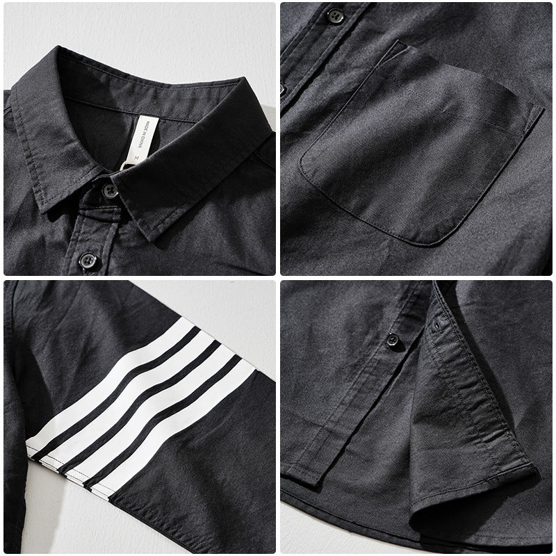 Two-Tone Long-Sleeve Shirt