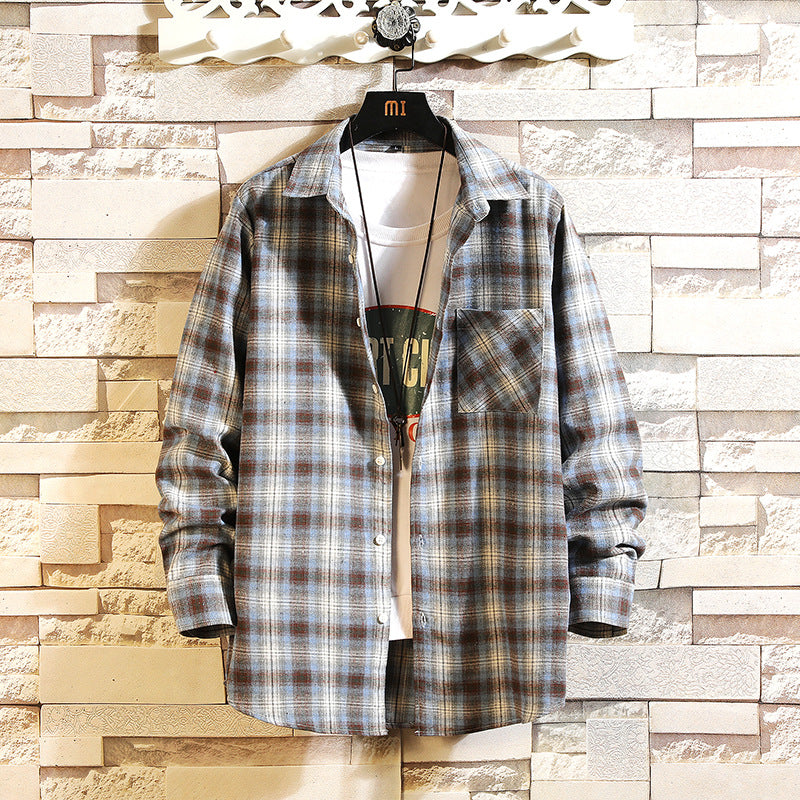 Relaxed Plaid Shirt Jacket